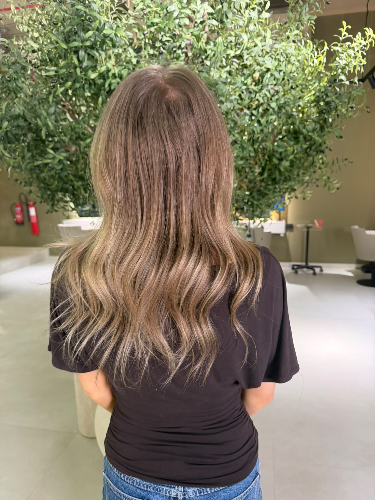 Hair before professional colour correction